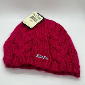 Le Tigre Burgundy Knit Bennie Cap